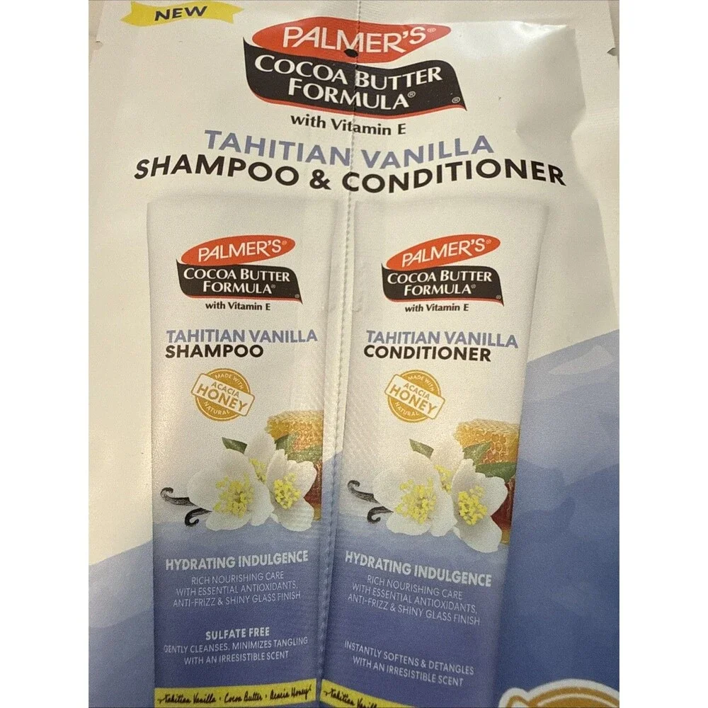 Palmer’s Tahitian Vanilla Hydrating Shampoo & Conditioner, Sample Pack